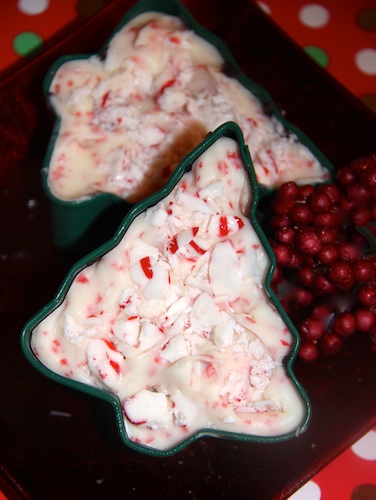 Peppermint Bark in a Cookie Cutter - Great for gifting!