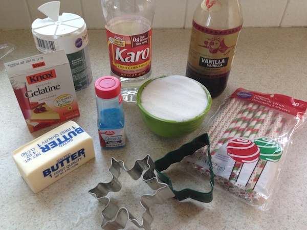 Marshmallow Christmas Pops Ingredients